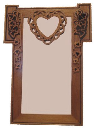 dove and heart mirror