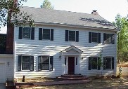 Georgian home with shutters