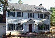 Georgian home with shutters