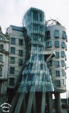 Twisted glass house